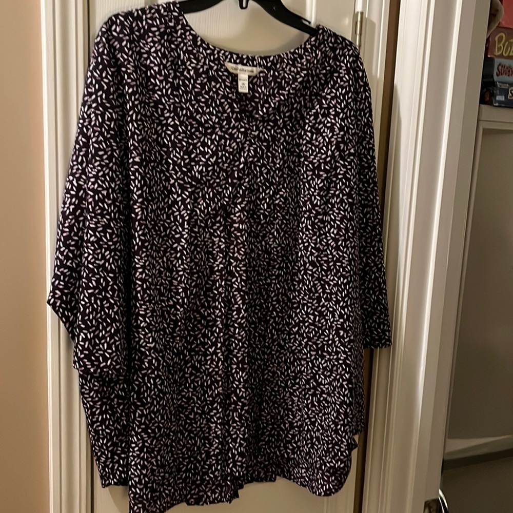3 for $12. Purple Croft and Barrow mid length sleeve blouse